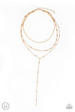 Think Like A Minimalist - Gold Paparazzi Choker Necklace