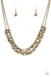 Majestic Marinas - Brass Paparazzi Necklace Set