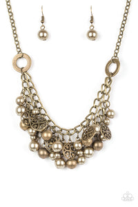 Cinderella Glam - Brass Paparazzi Necklace