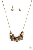 Metro Mantra - Brass Paparazzi Necklace