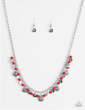 Fashion Formal - Red Paparazzi Necklace Set