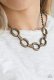 Boss Boulevard - Brass Paparazzi Necklace Set