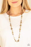 Modernly Majestic - Brass Paparazzi Necklace