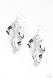 Fall Into Fall - Silver Paparazzi Earrings