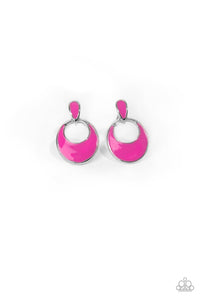 Paparazzi Starlet Shimmer - Enamel Drop Earrings