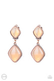 Double Dipping Diamonds - Copper Clip-on Paparazzi Earrings