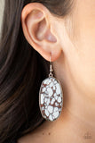 Stone Sculptures - Brown Paparazzi Earrings