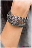 Shooting Stars - Gunmetal Seed Bead Paparazzi Bracelet