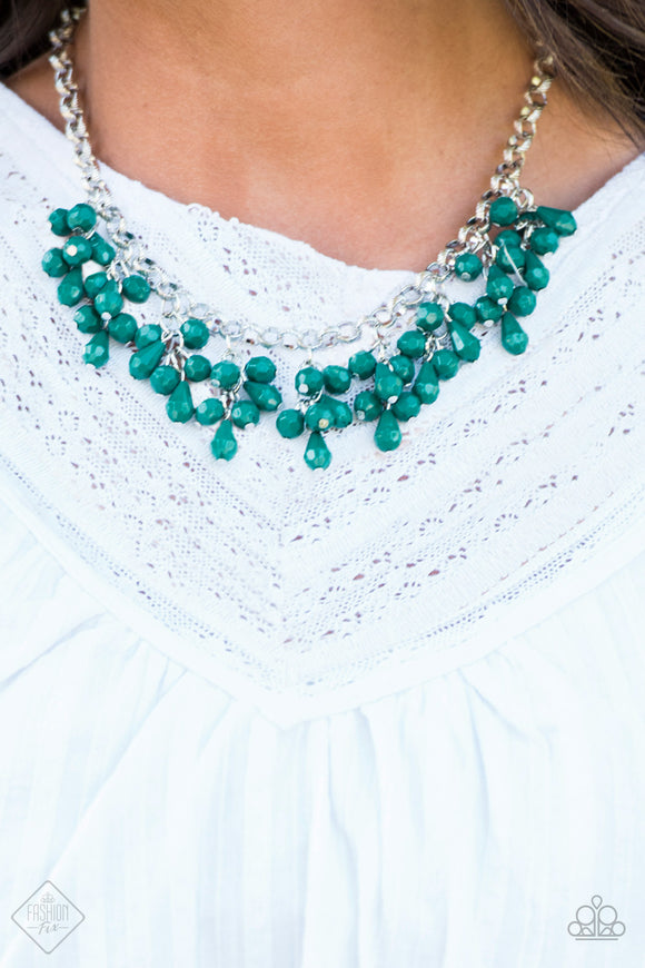 Modern Macarena - Green Paparazzi Necklace Set