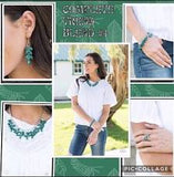 Modern Macarena - Green Paparazzi Necklace Set