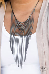 Metro Majesty - Black Paparazzi Necklace