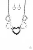 Hearty Hearts Multi - Black Paparazzi Necklace