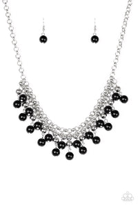 Friday Night Fringe - Black Paparazzi Necklace