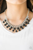 Friday Night Fringe - Black Paparazzi Necklace