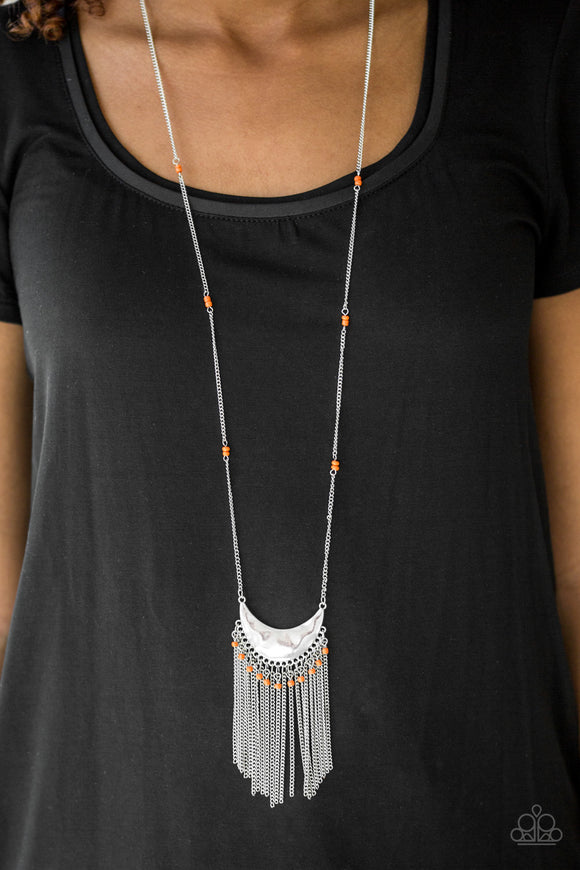 Desert Trance - Orange Paparazzi Necklace