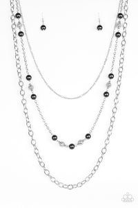 Classical Cadence - Black Paparazzi Necklace