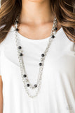 Classical Cadence - Black Paparazzi Necklace