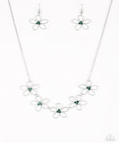 Hoppin Hibiscus - Green Paparazzi Necklace Set