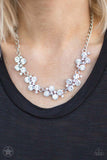 Hollywood Hills - Blockbuster - White Paparazzi Necklace Set