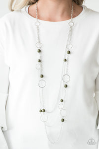 Beachside Babe - Green Paparazzi Necklace