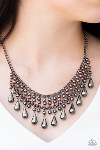 Don't Forget To Boss - Gunmetal Paparazzi Necklace