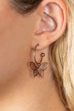 Butterfly Freestyle - Copper Paparazzi Earrings