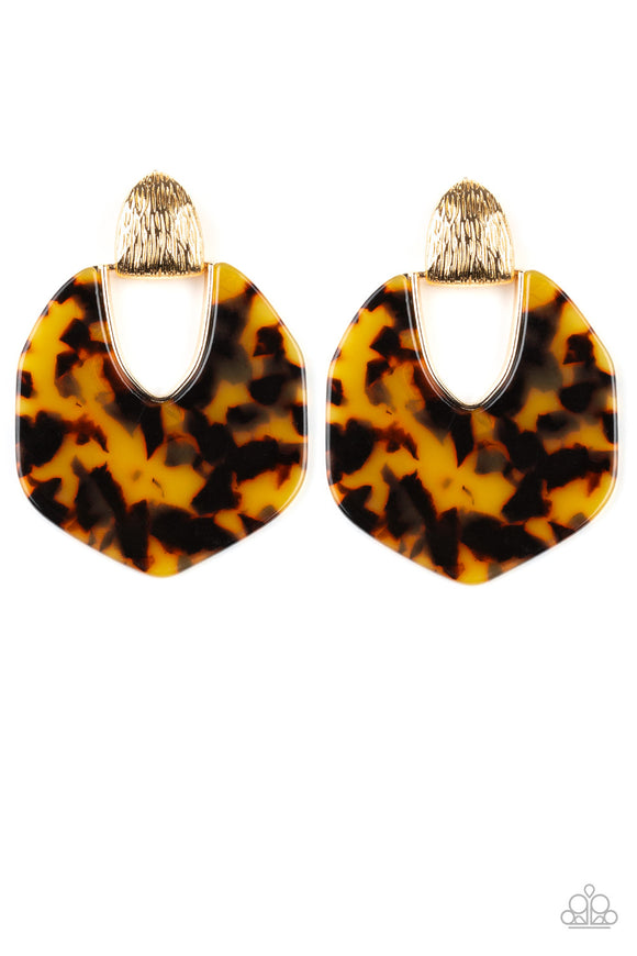 My Animal Spirit - Gold Paparazzi Earrings