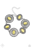 Hook, VINE and Sinker - Yellow Paparazzi Necklace Set