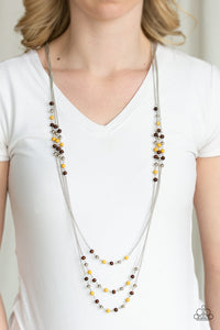 Seasonal Sensation - Yellow Paparazzi Necklace