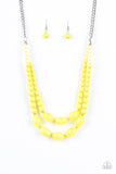 Sundae Shoppe - Yellow Paparazzi Necklace