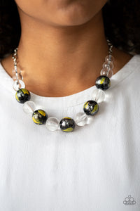 Torrid Tide - Yellow Paparazzi Necklace