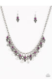 Jurassic Jamboree - Purple Paparazzi Necklace Set