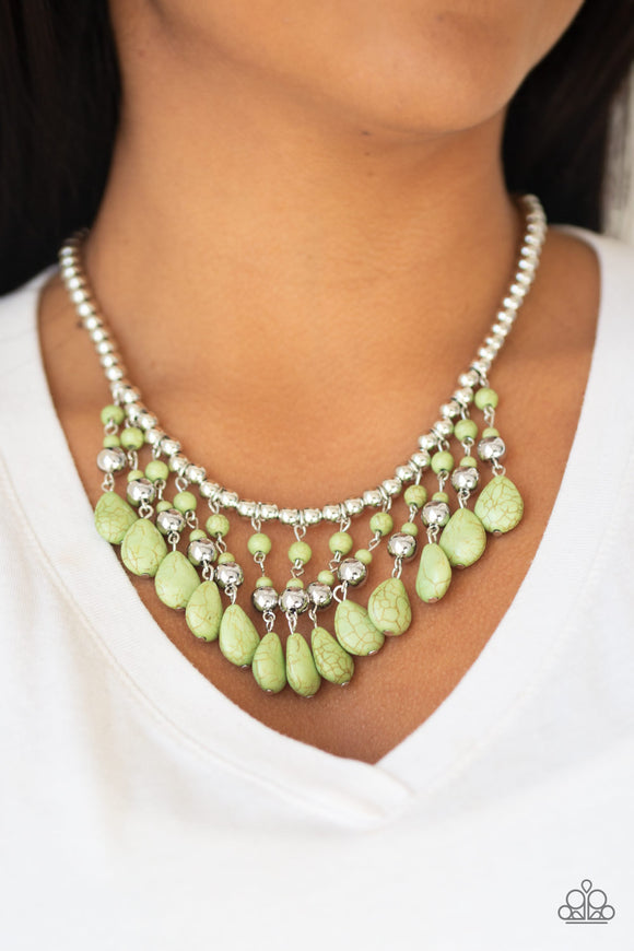 Rural Revival - Green Paparazzi Necklace