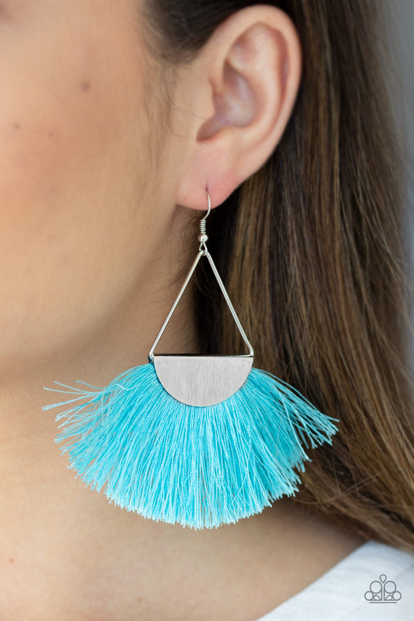 Modern Mayan - Blue Paparazzi Earrings