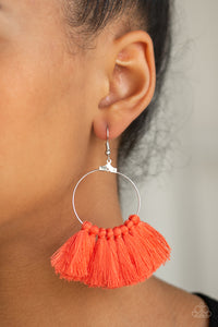 Peruvian Princess - Orange Paparazzi Earrings