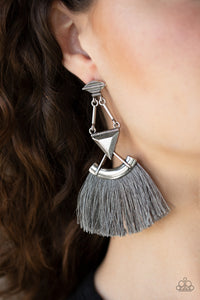 Puma Prowl - Silver Paparazzi Earrings