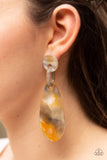 A HAUTE Commodity - Yellow Paparazzi Earrings