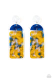 HAUTE On Their Heels - Yellow Paparazzi Earrings