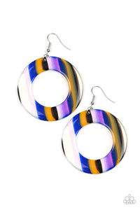 In Retrospect - Blue Paparazzi Earrings