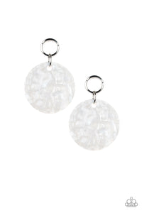 Beach Bliss - White Paparazzi Earrings