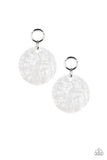 Beach Bliss - White Paparazzi Earrings