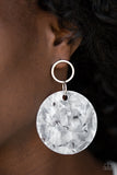 Beach Bliss - White Paparazzi Earrings