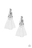 Taj Mahal Tourist - White Paparazzi Earrings