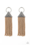 Oh My GIZA - Brown Paparazzi Earrings