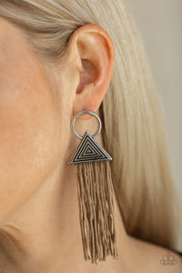 Oh My GIZA - Brown Paparazzi Earrings