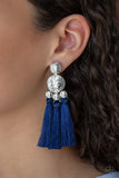 Taj Mahal Tourist - Blue Paparazzi Earrings