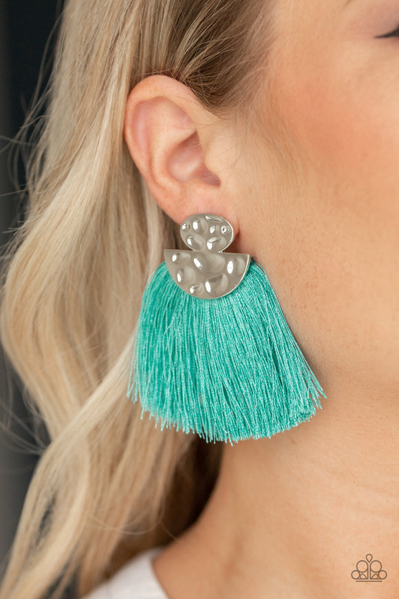 Make Some PLUME - Blue Paparazzi Earrings