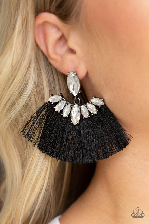 Formal Flair - Black Paparazzi Earrings