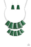 Lions Tigress and Bears - Green Paparazzi Necklace