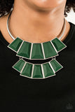 Lions Tigress and Bears - Green Paparazzi Necklace